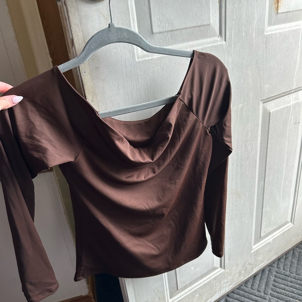 Elegant Brown Women's Top
